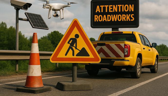 Safety on motorways during roadworks